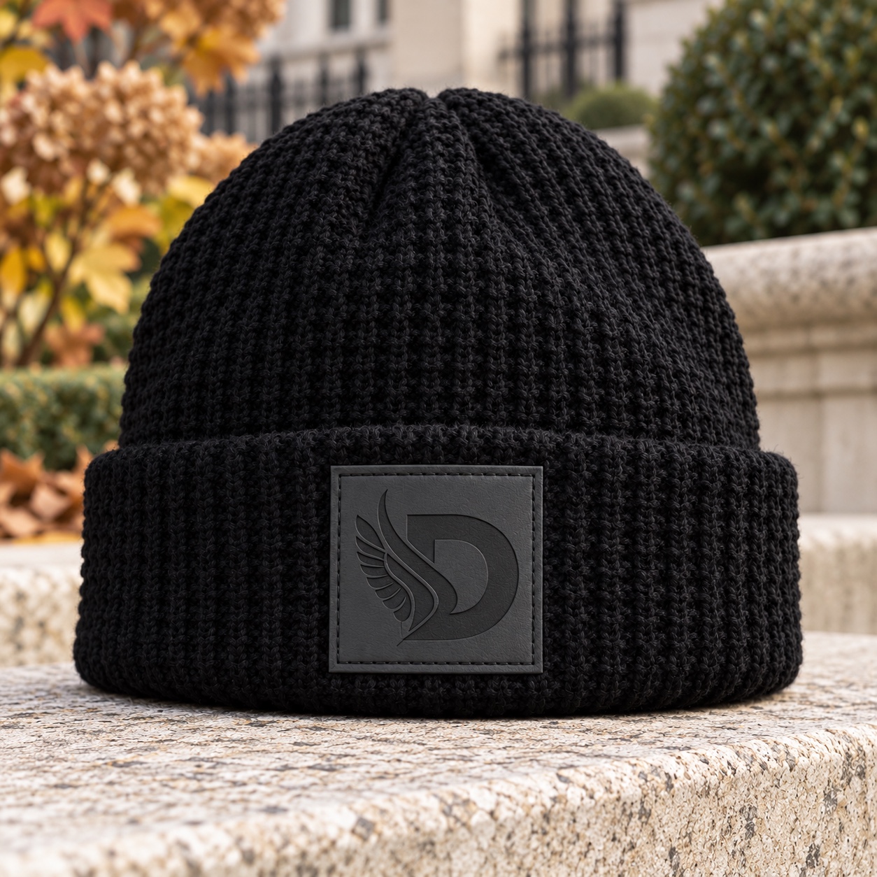 Waffle Knit AJ Stealth Beanie - Image 3