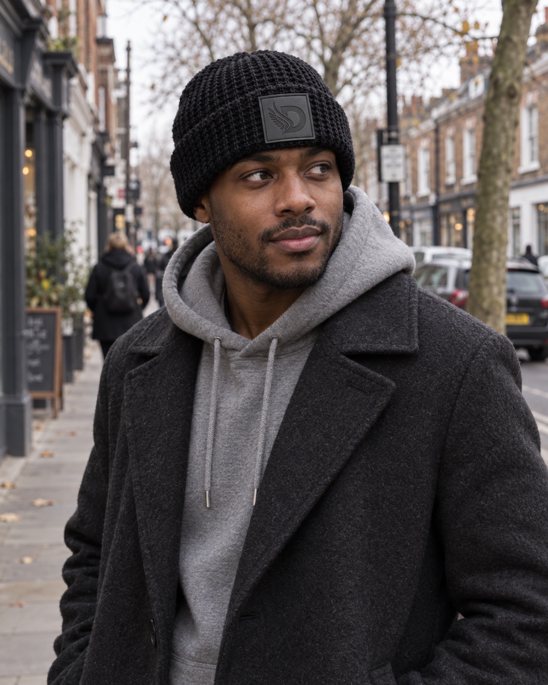 Waffle Knit AJ Stealth Beanie - Image 2