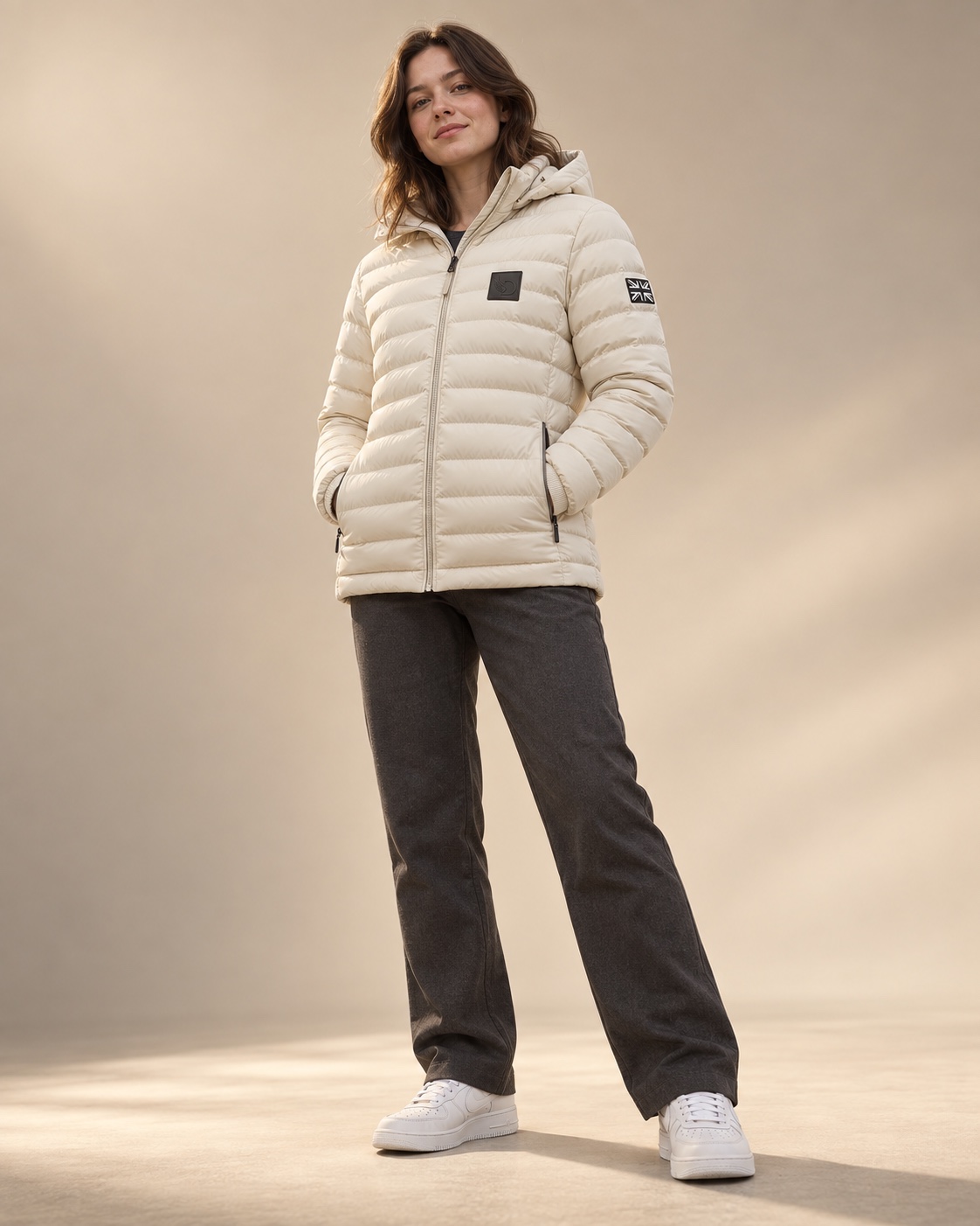 DROW Wear AJ Stealth Cream Coat - Image 4