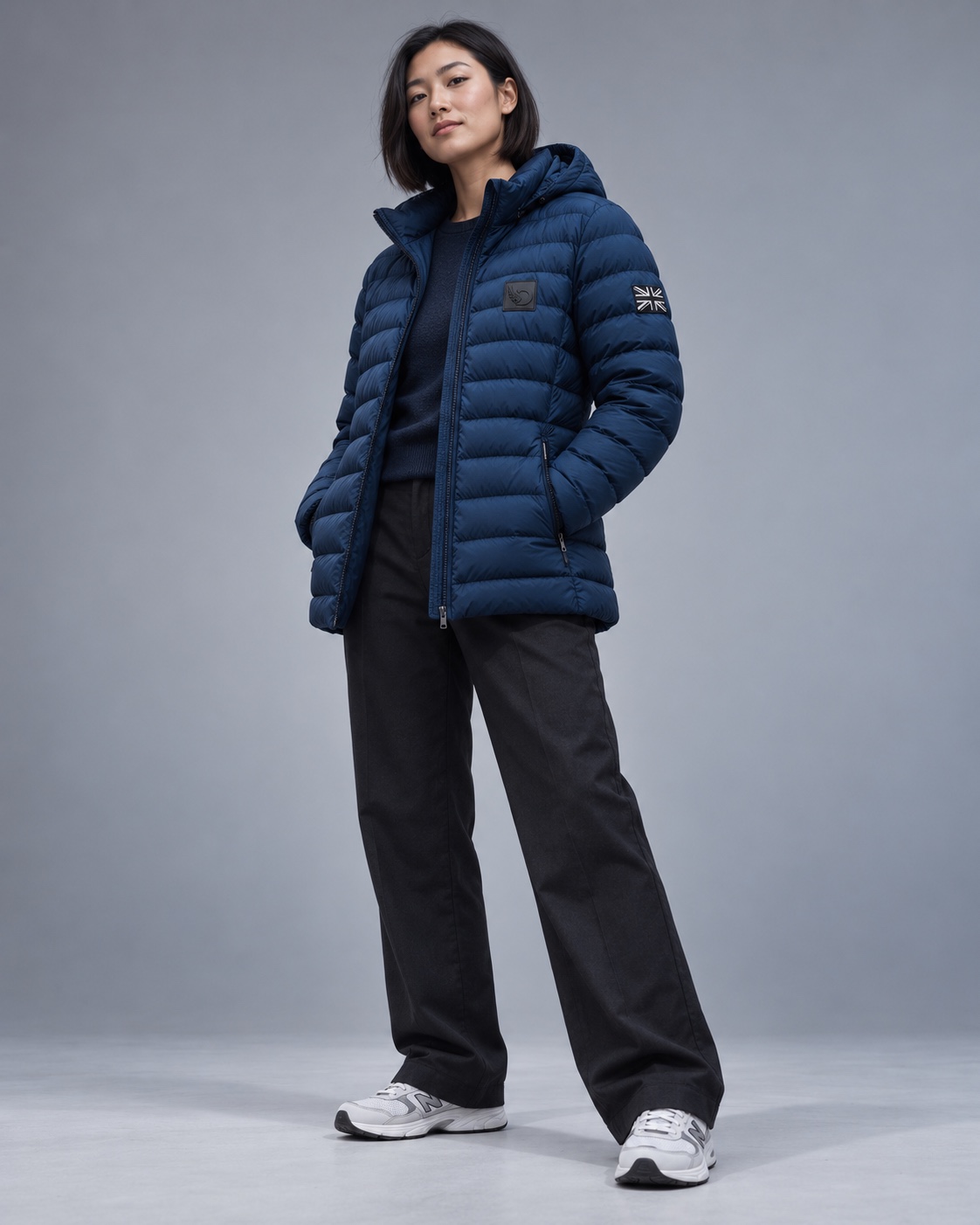 DROW Wear AJ Stealth Navy Blue Coat - Image 4