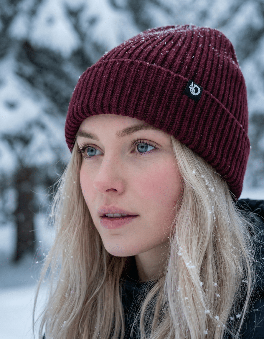 DROW BURGUNDY BEANIE