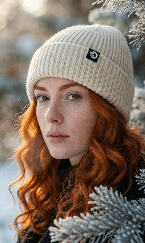 DROW CREAM BEANIE