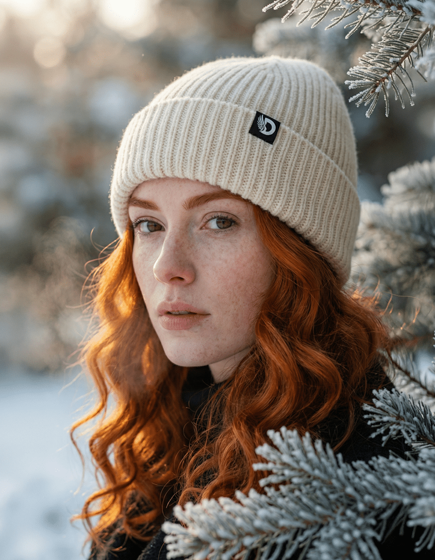 DROW CREAM BEANIE