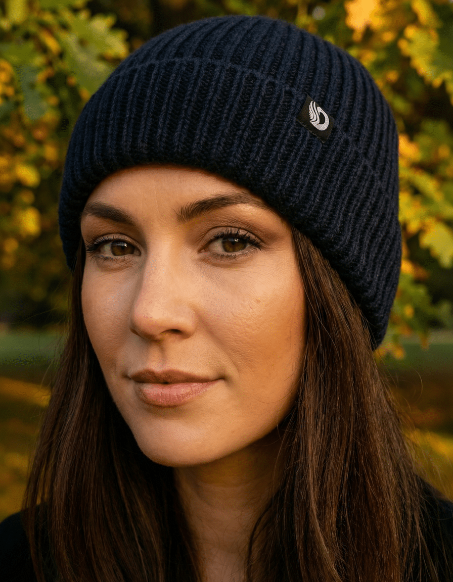 DROW NAVY BEANIE - Image 2
