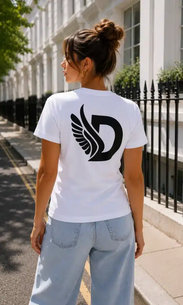 The Big D T-Shirt - White/Black