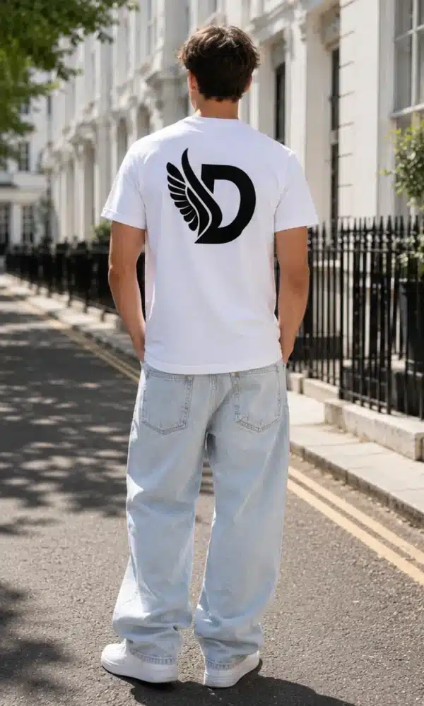 The Big D T-Shirt - White/Black
